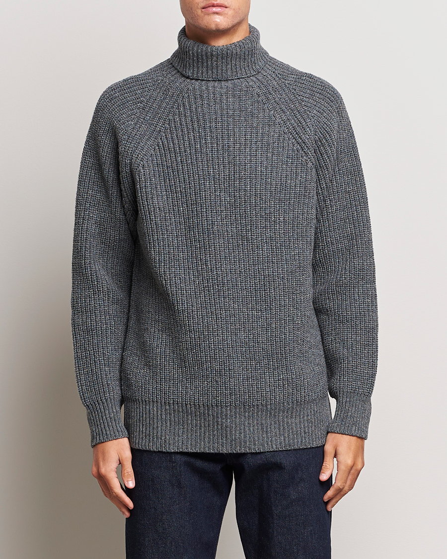 Hombres | Jerséis y prendas de punto | Filson | Bristol Wool Rollneck Heather Grey