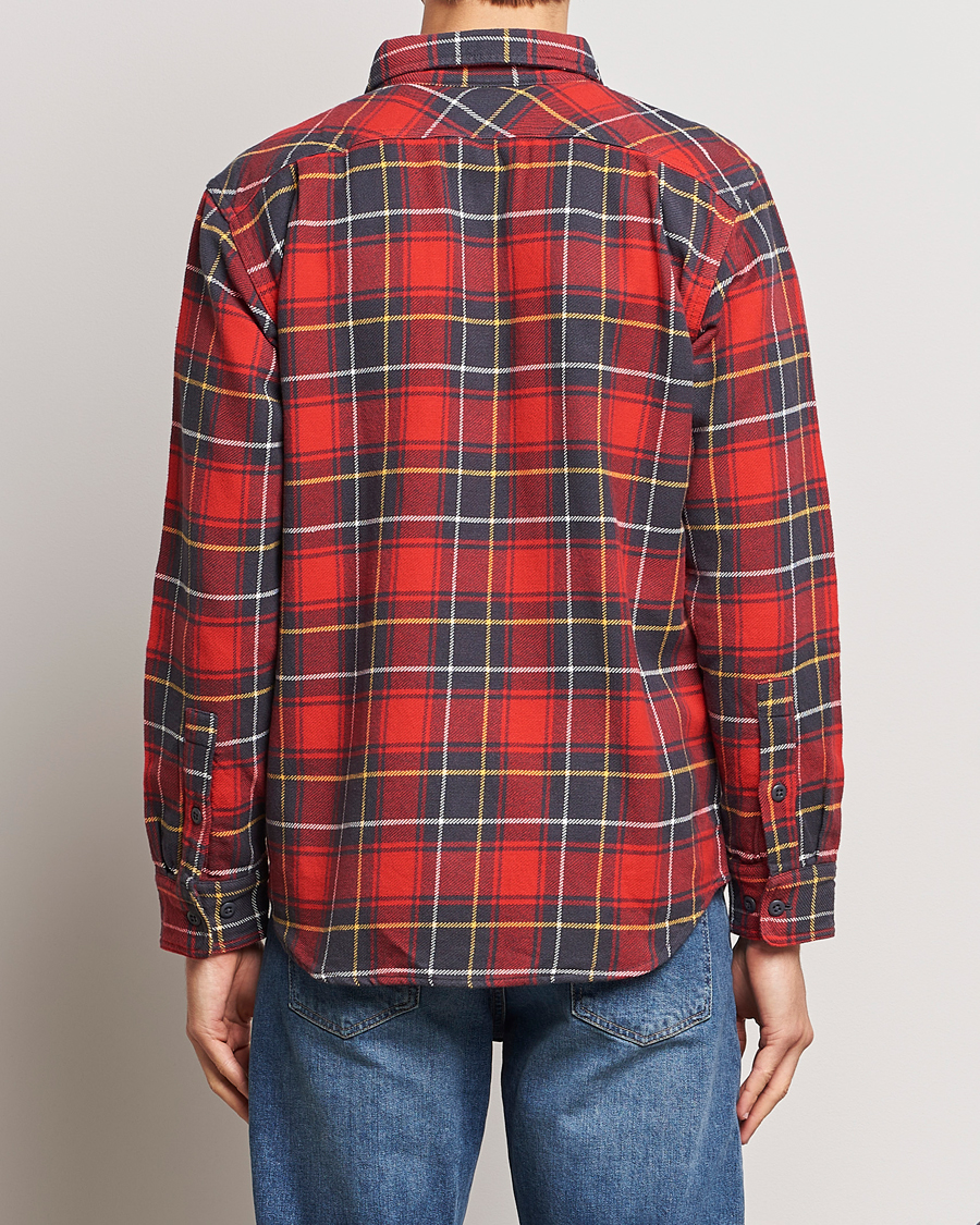 Hombres | Camisas | Filson | Vintage Flannel Work Shirt Red Charcoal Plaid