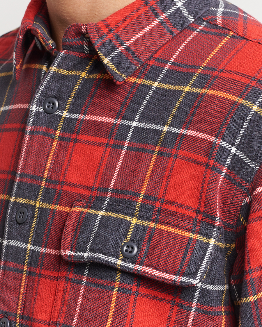 Hombres | Camisas | Filson | Vintage Flannel Work Shirt Red Charcoal Plaid