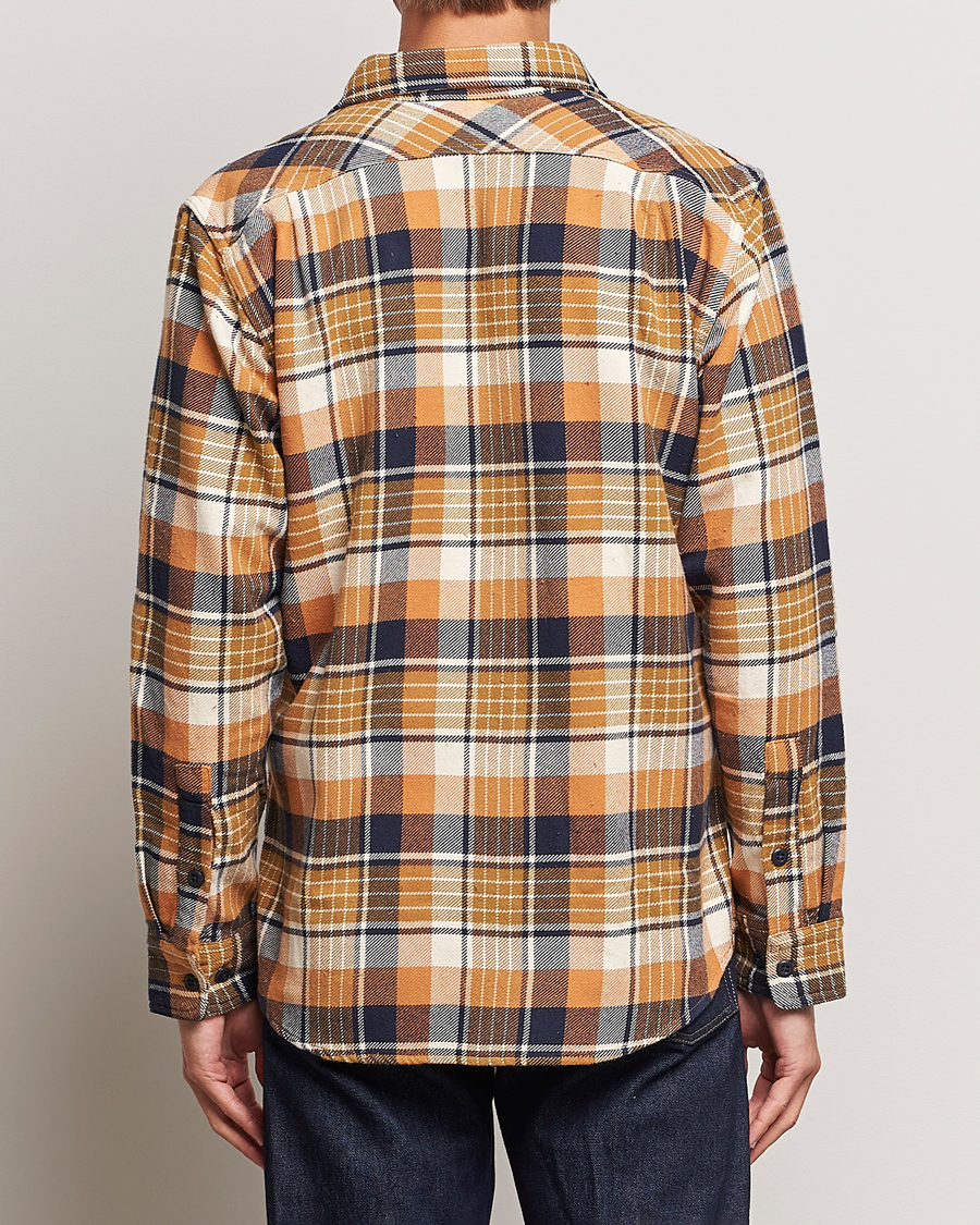 Hombres | Camisas | Filson | Vintage Flannel Work Shirt Navy/Cumin Red