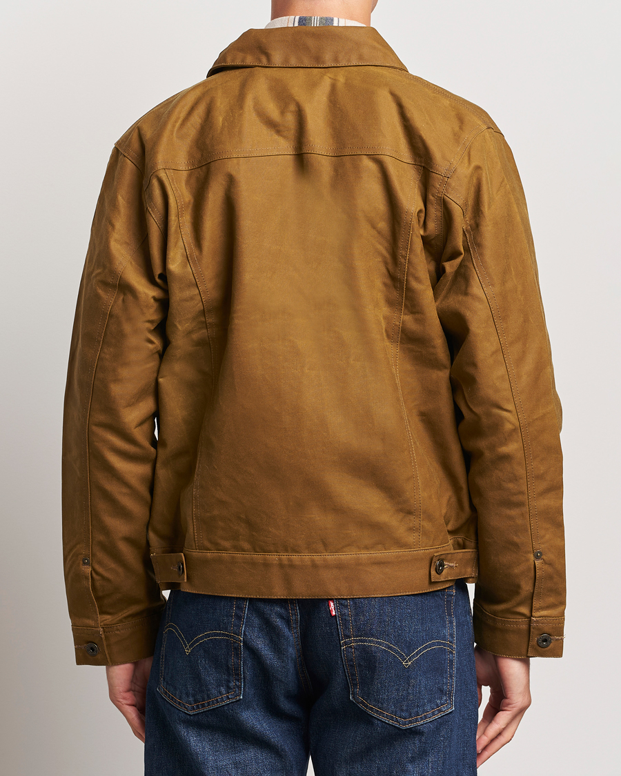 Hombres | Abrigos y chaquetas | Filson | Short Lined Tin Cloth Cruiser Dark Tan