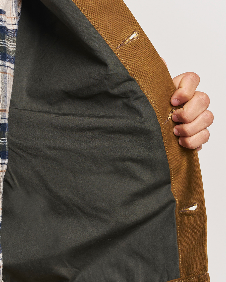 Hombres | Abrigos y chaquetas | Filson | Short Lined Tin Cloth Cruiser Dark Tan