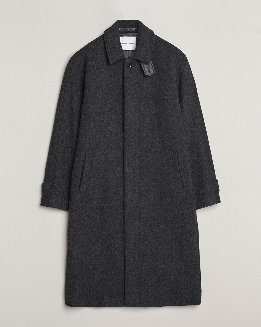 Hombres | Abrigos y chaquetas | Samsøe Samsøe | Samsøe & Samsøe Jacob Coat Black Melange