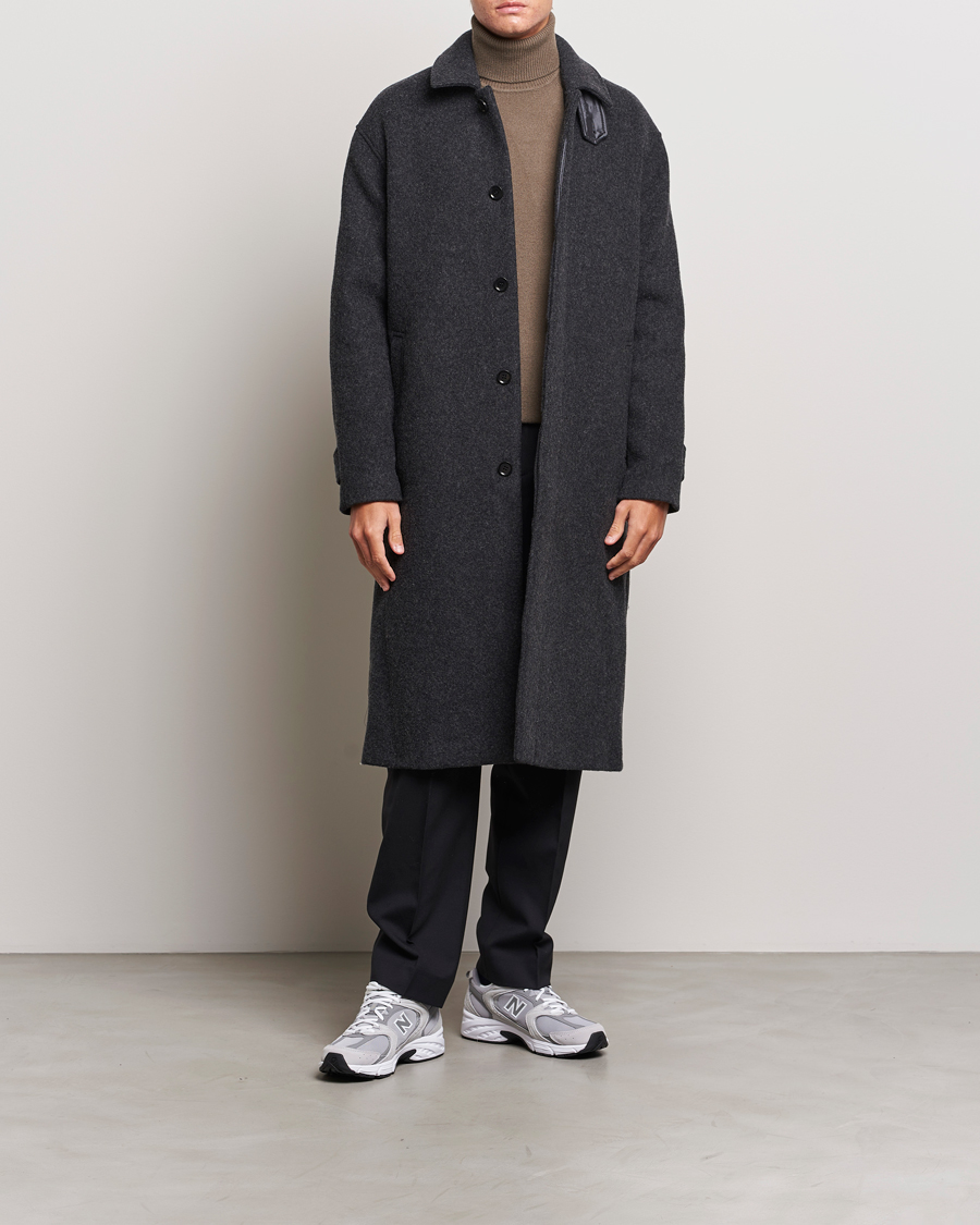 Hombres | Abrigos y chaquetas | Samsøe Samsøe | Samsøe & Samsøe Jacob Coat Black Melange