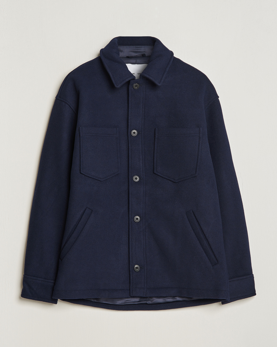 Hombres | Abrigos y chaquetas | Samsøe Samsøe | Pally Padded Shirt Jacket Salute Navy