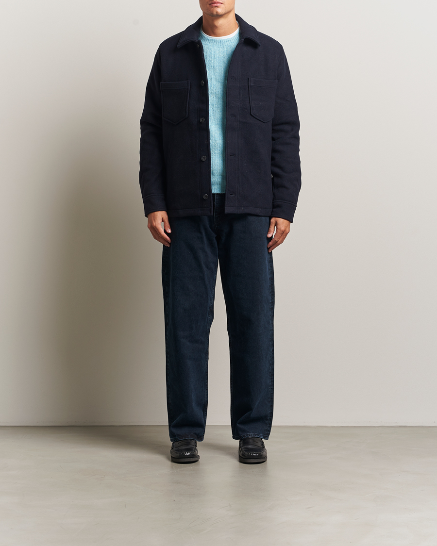 Hombres | Abrigos y chaquetas | Samsøe Samsøe | Pally Padded Shirt Jacket Salute Navy