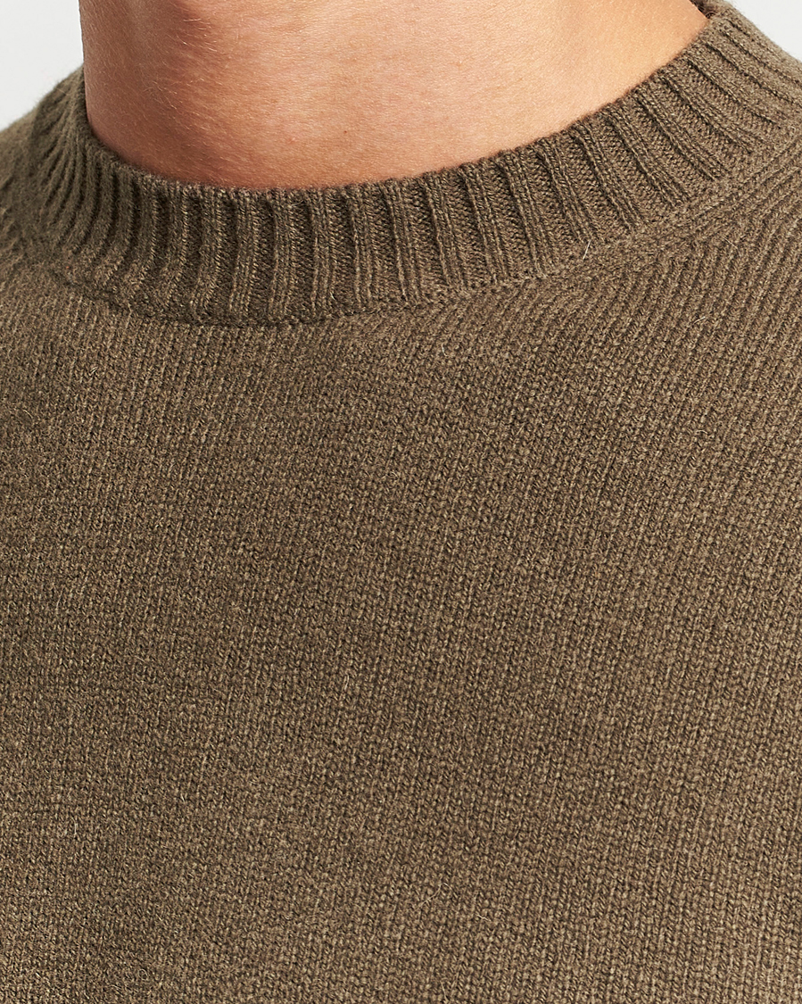 Hombres | Jerséis y prendas de punto | Samsøe Samsøe | Samsøe & Samsøe Syllie Wool Crew Neck Crocodile