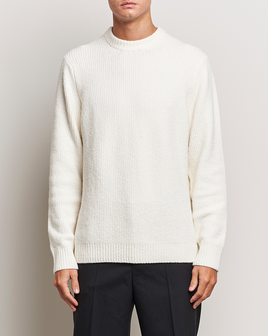 Hombres | Jerséis y prendas de punto | Samsøe Samsøe | Alts Heavy Knitted Crew Neck Clear Cream