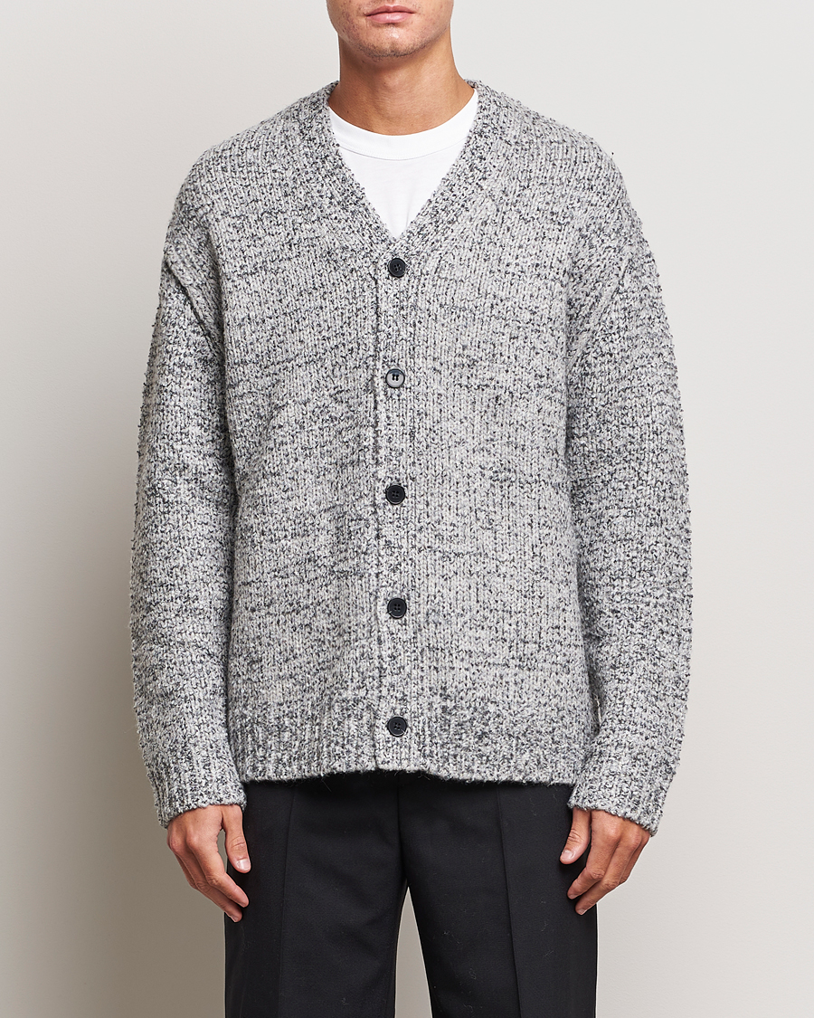 Hombres | Jerséis y prendas de punto | Samsøe Samsøe | Samsøe & Samsøe Max Knitted Cardigan Grey Melange