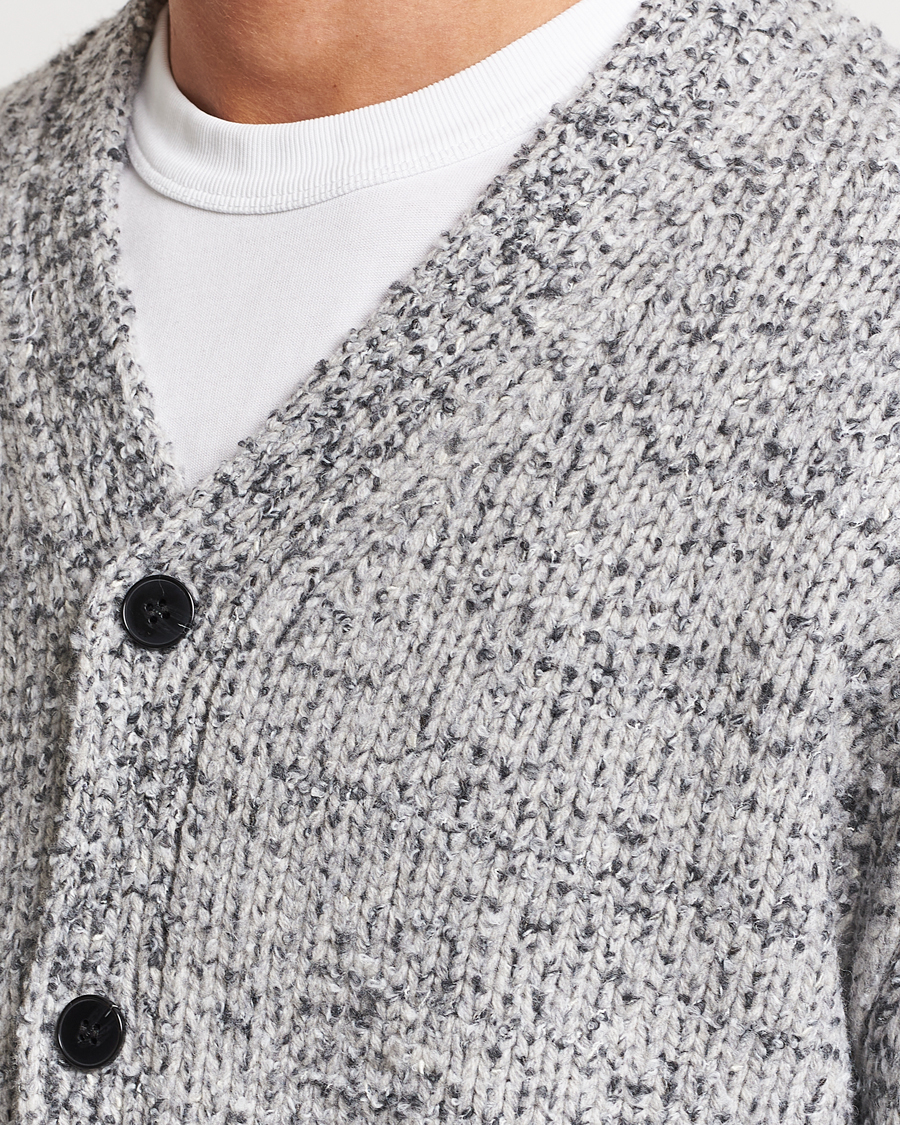 Hombres | Jerséis y prendas de punto | Samsøe Samsøe | Samsøe & Samsøe Max Knitted Cardigan Grey Melange