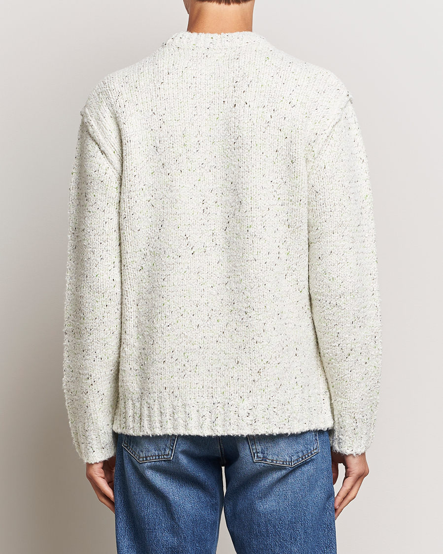 Hombres | Jerséis y prendas de punto | Samsøe Samsøe | Samsøe & Samsøe Max Heavy Knitted Crew Neck White Neps