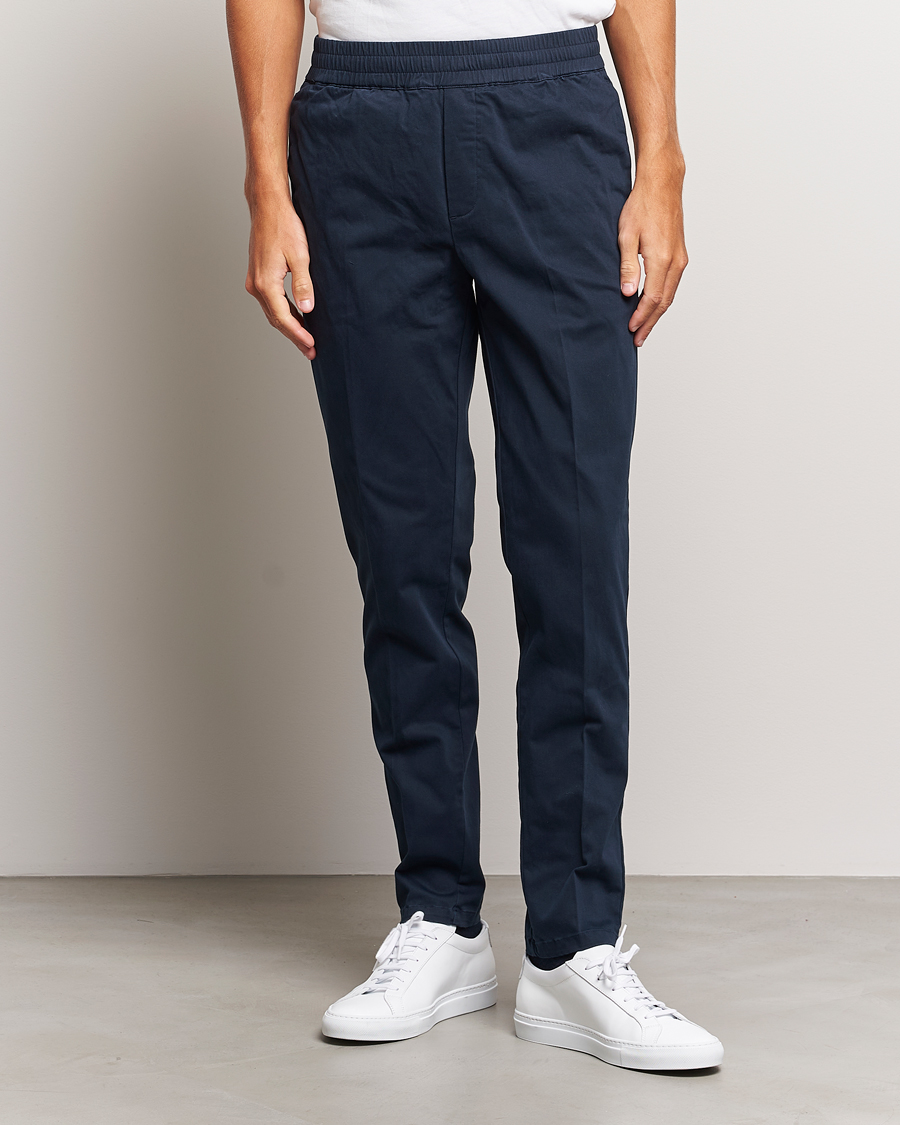 Hombres | Pantalones | Samsøe Samsøe | Samsøe & Samsøe Smithy Drawstring Trousers Salute Navy