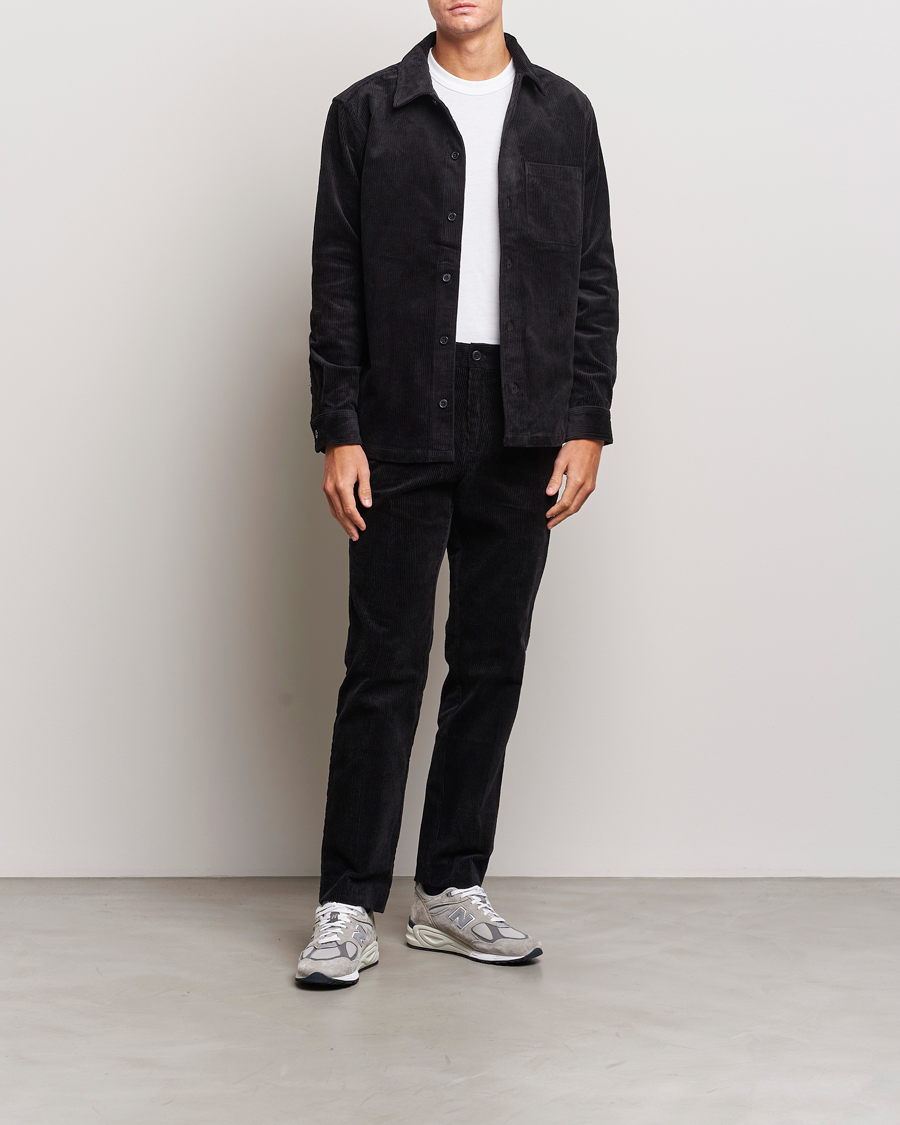 Hombres | Pantalones | Samsøe Samsøe | Samsøe & Samsøe Felix Corduroy Trousers Black