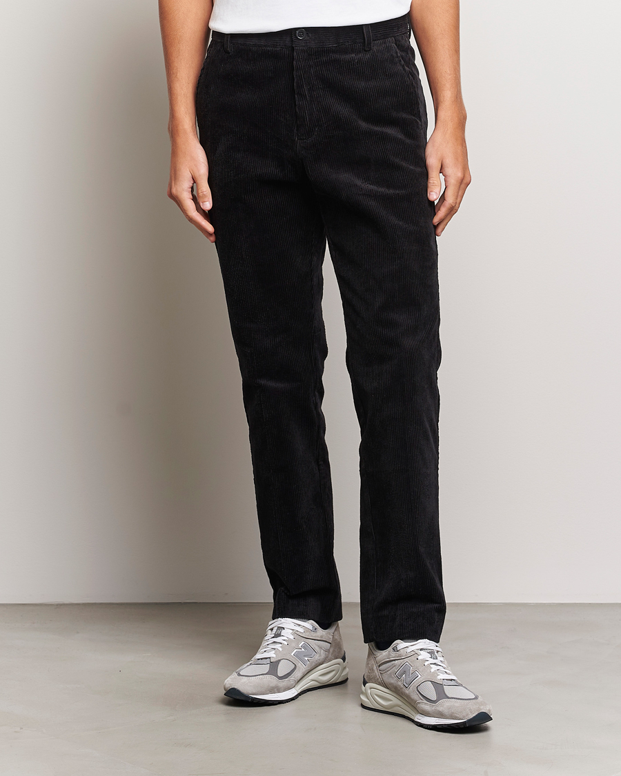 Hombres | Pantalones | Samsøe Samsøe | Samsøe & Samsøe Felix Corduroy Trousers Black