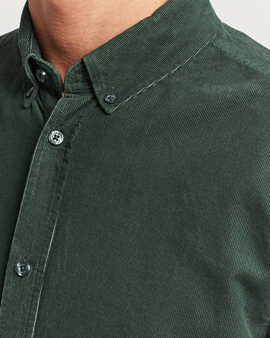 Hombres | Camisas | Samsøe Samsøe | Samsøe & Samsøe Liam Baby Cord Shirt Garden Topiary