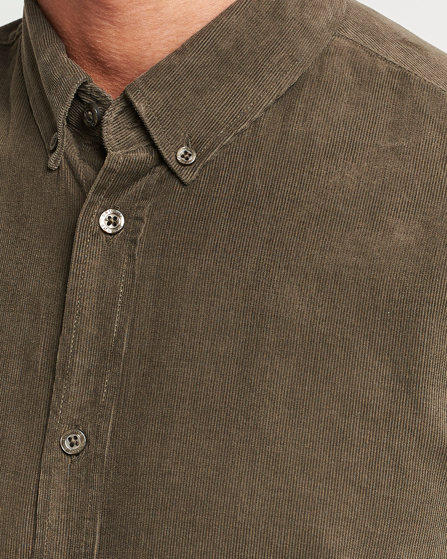 Hombres | Camisas | Samsøe Samsøe | Samsøe & Samsøe Liam Baby Cord Shirt Crocodile