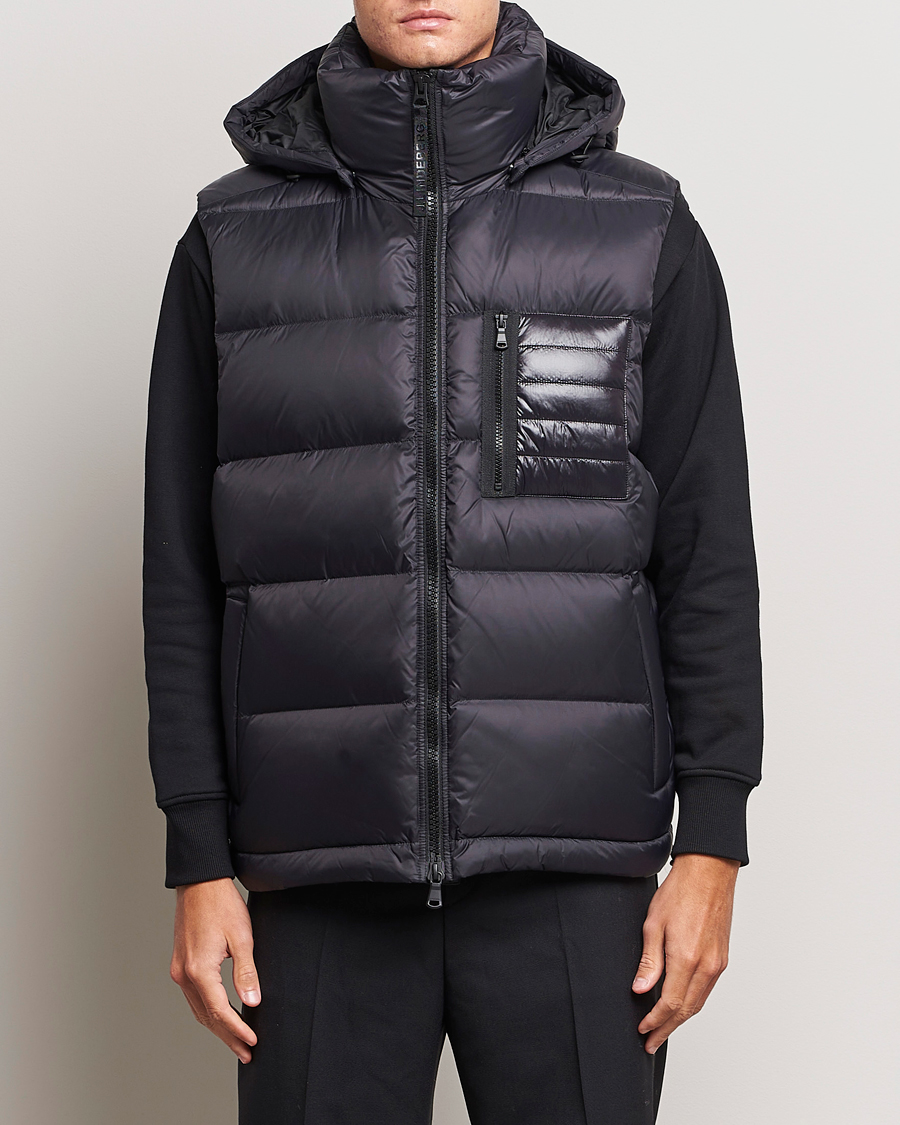 Hombres | Abrigos y chaquetas | J.Lindeberg | Duke Hoodded Down Vest Black