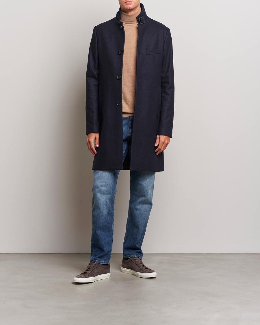 Hombres | Abrigos y chaquetas | J.Lindeberg | Holger Melton Coat Navy