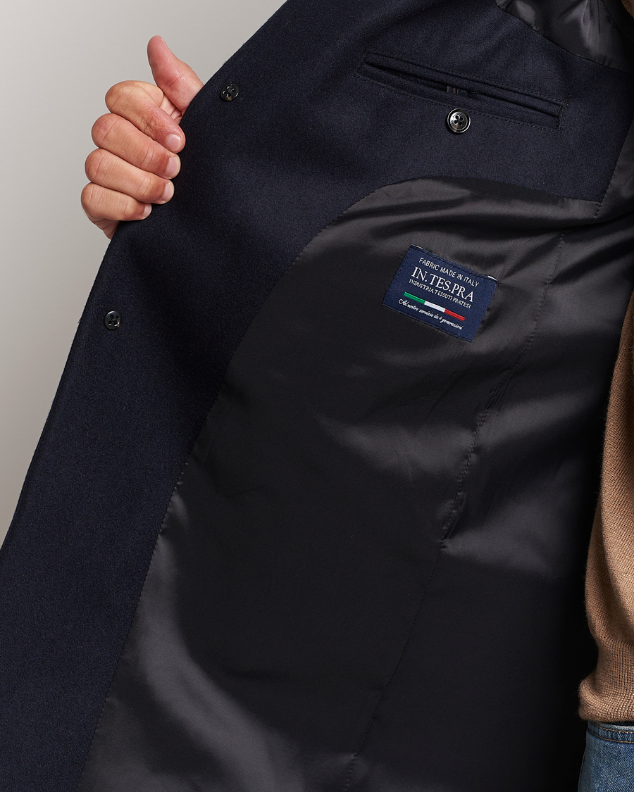 Hombres | Abrigos y chaquetas | J.Lindeberg | Holger Melton Coat Navy