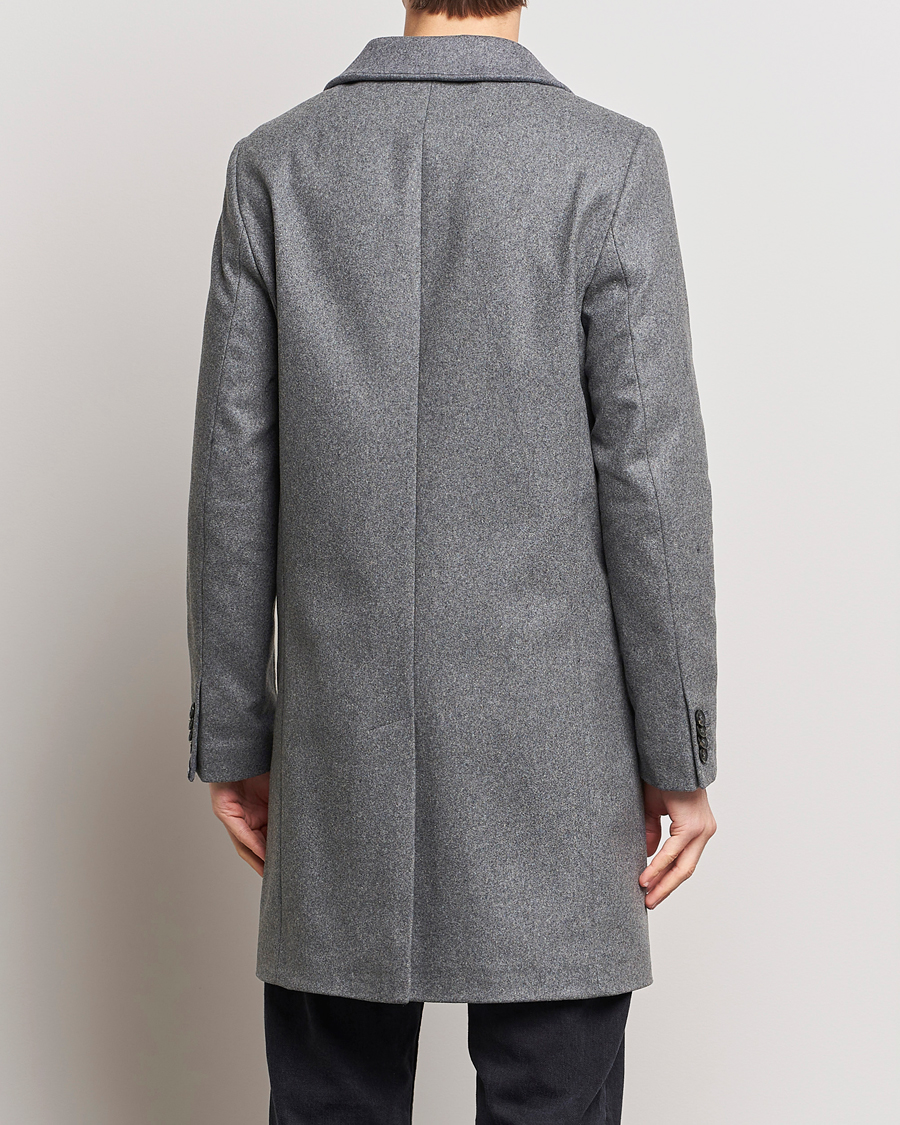 Hombres | Abrigos y chaquetas | J.Lindeberg | Holger Melton Coat Mid Grey Mel