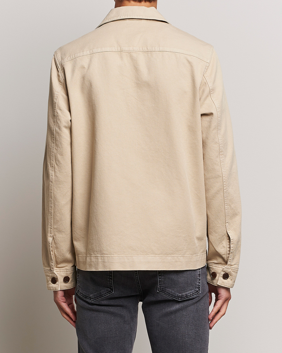 Hombres | Camisas | J.Lindeberg | Lando Organic Twill Overshirt Oyster Grey