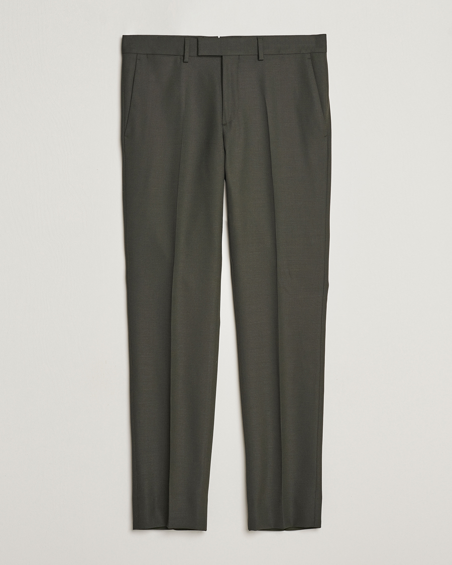 Hombres | Pantalones | J.Lindeberg | Grant Active Hopsack Pants Forest Green