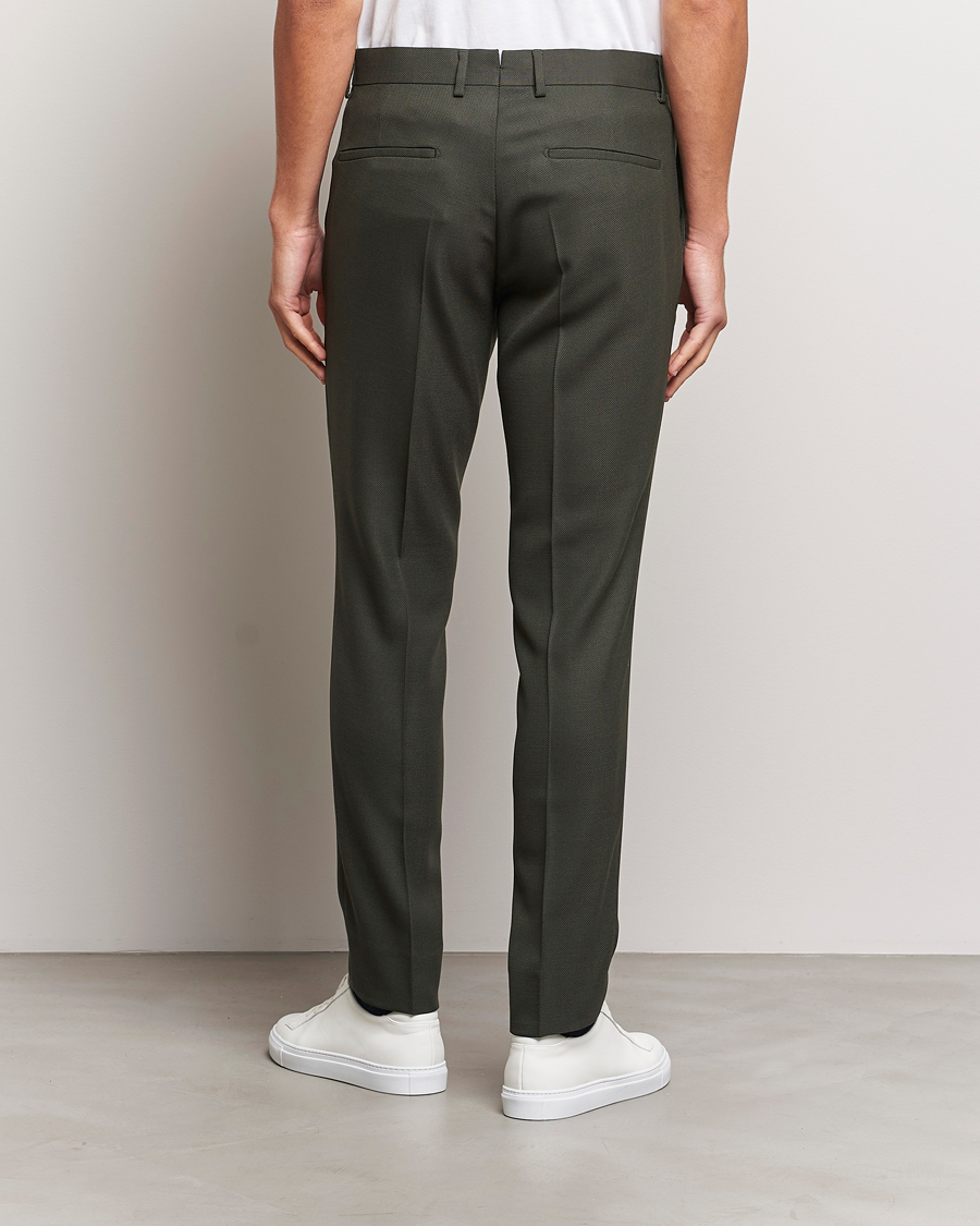 Hombres | Pantalones | J.Lindeberg | Grant Active Hopsack Pants Forest Green