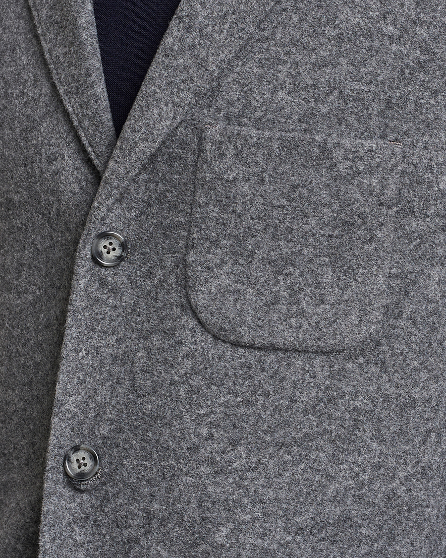 Hombres | Blazers | J.Lindeberg | Carlton Wool Cardigan Blazer Mid Grey Mel