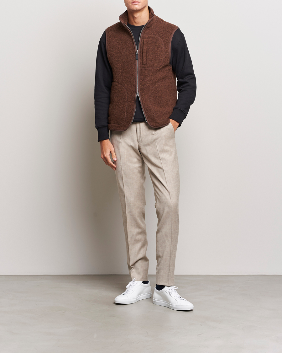 Hombres | Pantalones | J.Lindeberg | Grant Stretch Flannel Trousers Oyster Grey