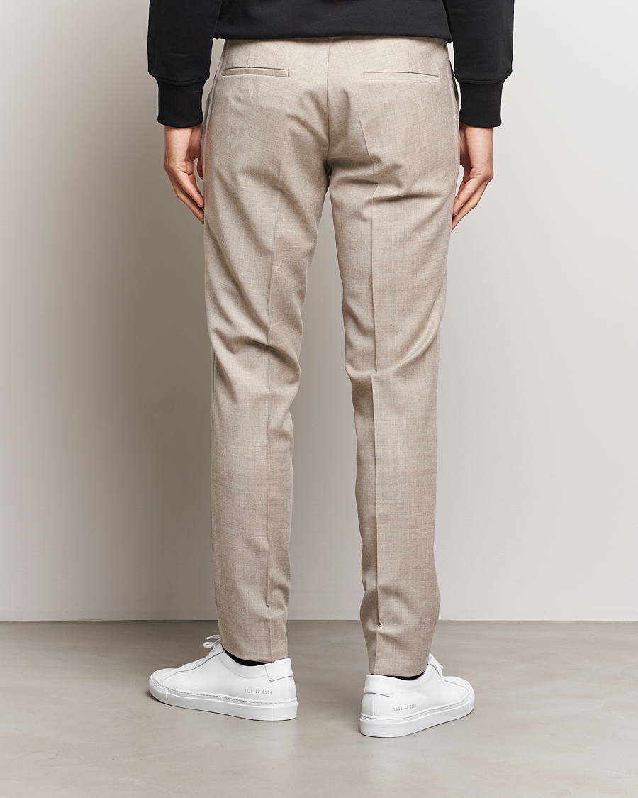 Hombres | Pantalones | J.Lindeberg | Grant Stretch Flannel Trousers Oyster Grey