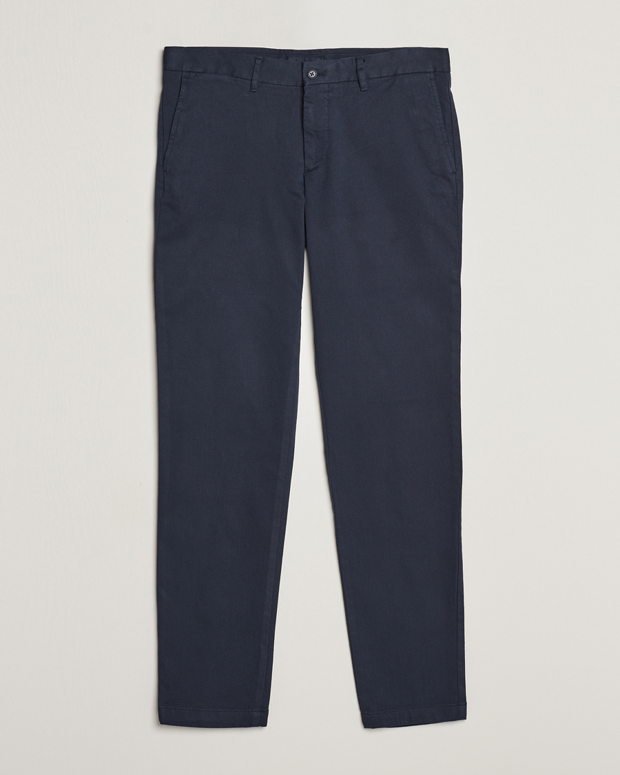 Hombres | Pantalones | J.Lindeberg | Chaze Flannel Twill Pants Navy