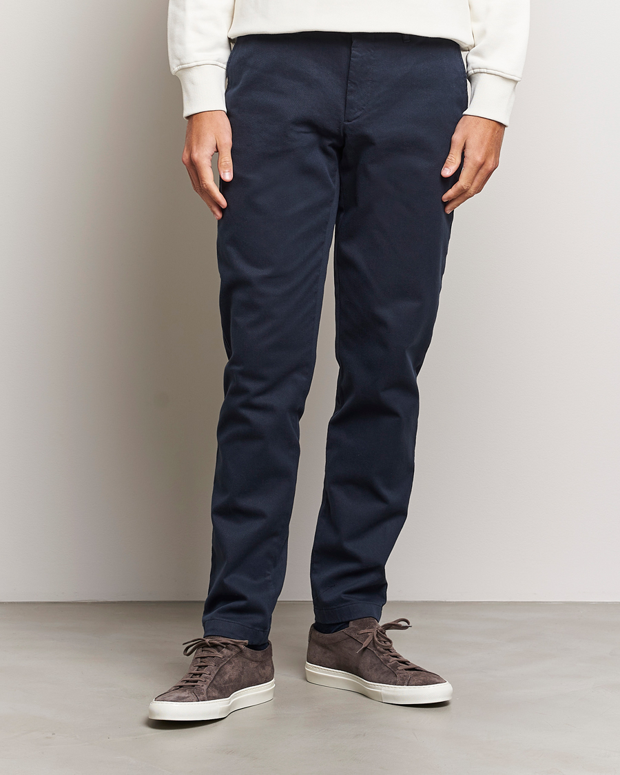Hombres | Ropa | J.Lindeberg | Chaze Flannel Twill Pants Navy