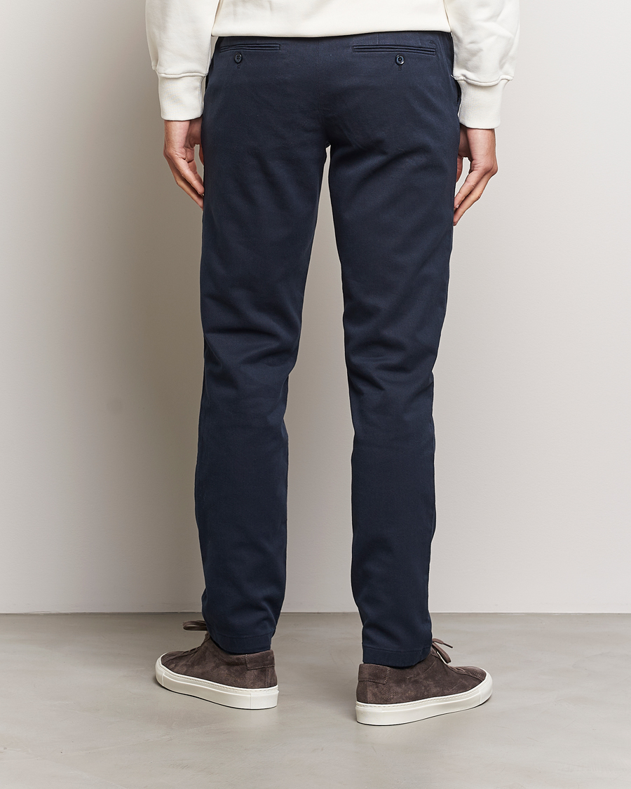 Hombres | Pantalones | J.Lindeberg | Chaze Flannel Twill Pants Navy
