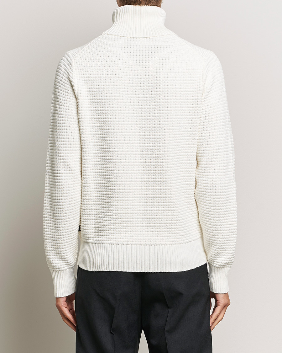 Hombres | Jerséis y prendas de punto | J.Lindeberg | Olivero Cotton Turtle Sweater Cloud White
