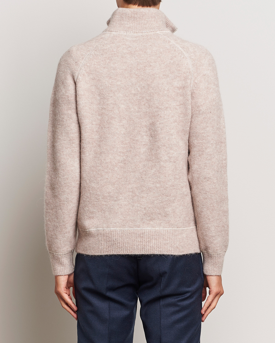 Hombres | Jerséis y prendas de punto | J.Lindeberg | Wilton Half Zip Sweater Oyster Grey