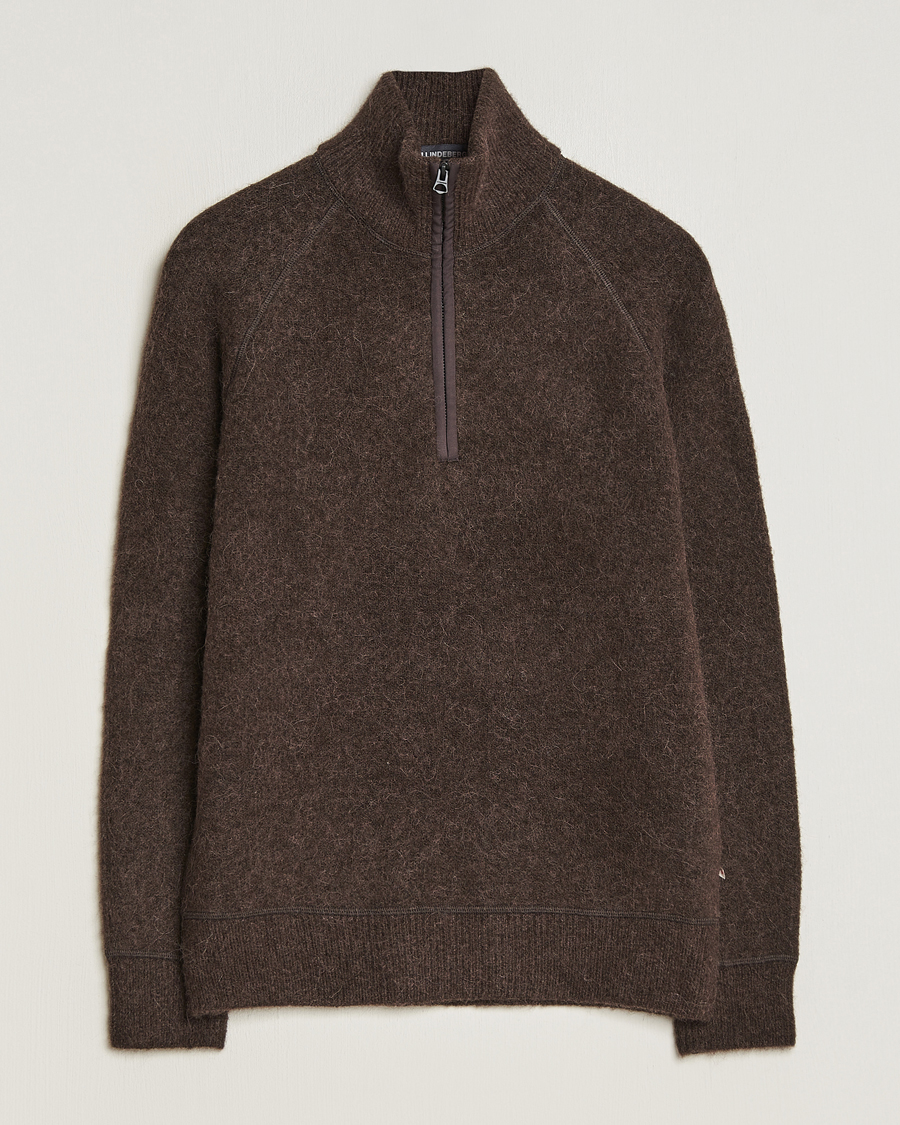 Hombres | Jerséis y prendas de punto | J.Lindeberg | Wilton Half Zip Sweater Delicioso