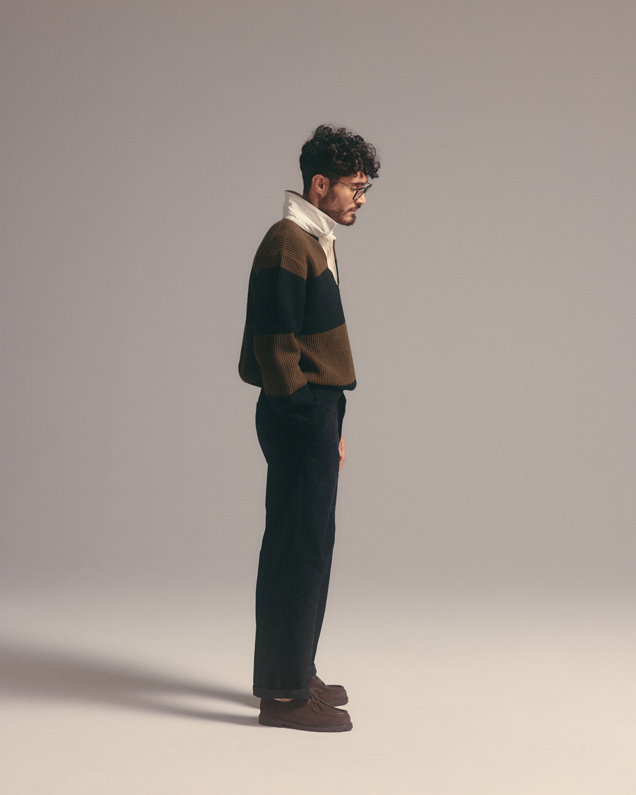 Hombres | Jerséis y prendas de punto | J.Lindeberg | Larkspur Knitted Rugby Black