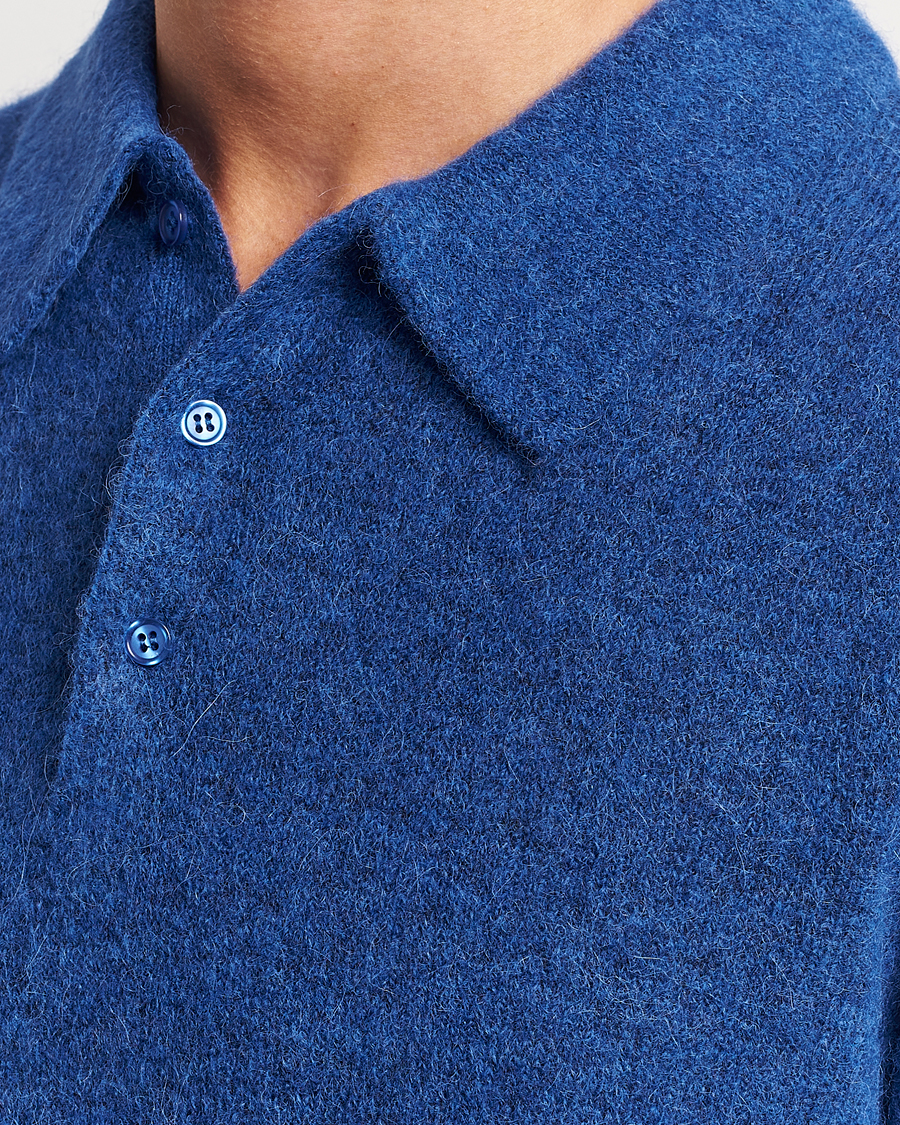 Hombres | Jerséis y prendas de punto | J.Lindeberg | Hayden Hairy Polo Knit Surf The Web