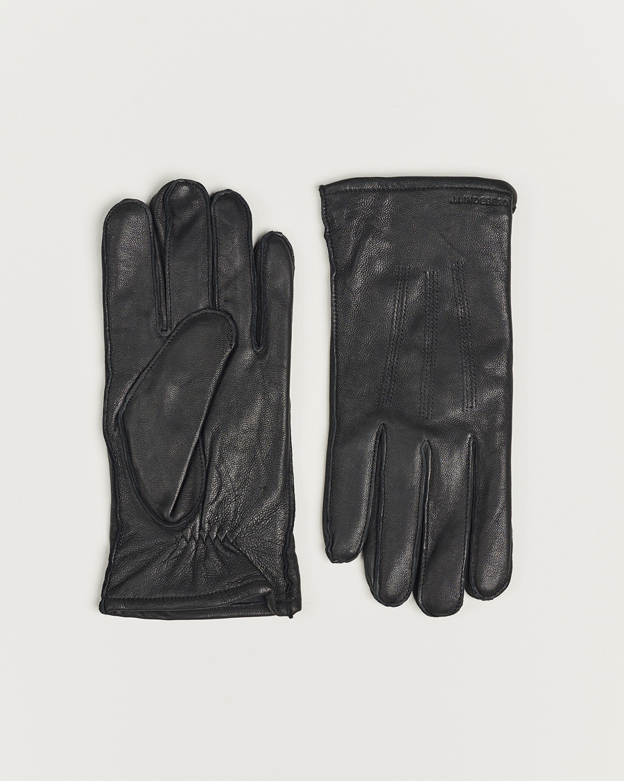 Hombres | J.Lindeberg Milo Leather Glove Black | J.Lindeberg | Milo Leather Glove Black