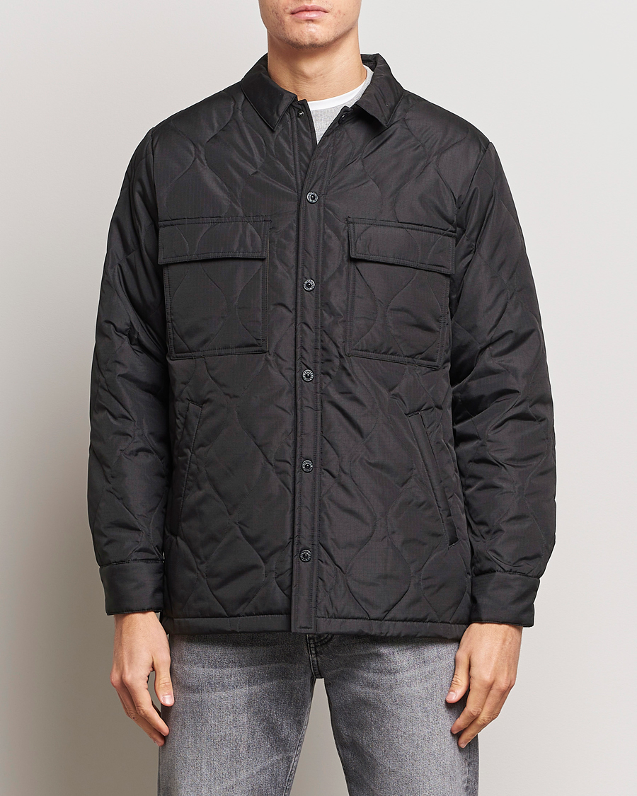 Hombres | Abrigos y chaquetas | TAION | Padded Military CPO Shirt Jacket Black