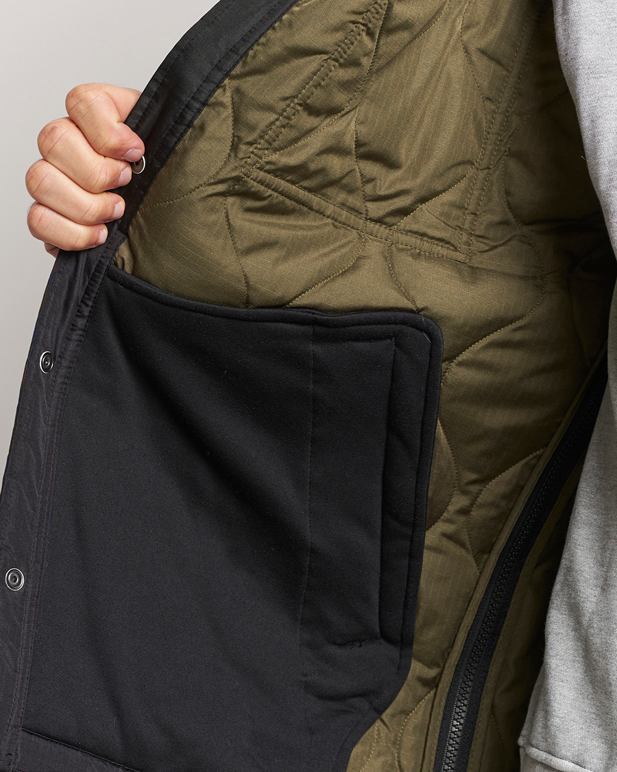 Hombres | Abrigos y chaquetas | TAION | Padded Military CPO Shirt Jacket Black