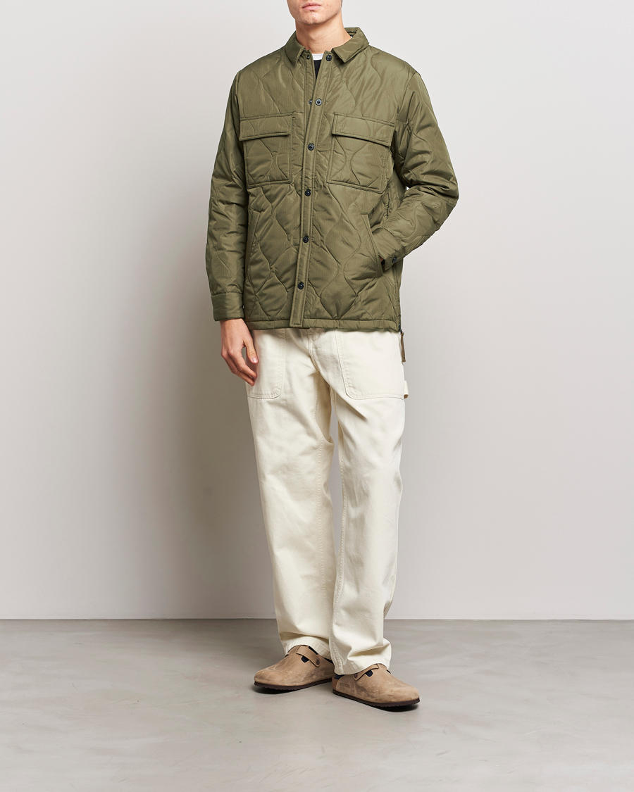 Hombres | Abrigos y chaquetas | TAION | Padded Military CPO Shirt Jacket Dark Olive