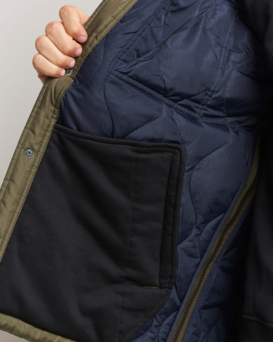 Hombres | Abrigos y chaquetas | TAION | Padded Military CPO Shirt Jacket Dark Olive