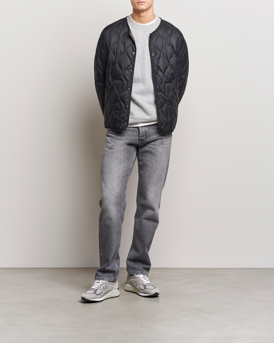 Hombres | Abrigos y chaquetas | TAION | Military Crew Neck Down Jacket Black