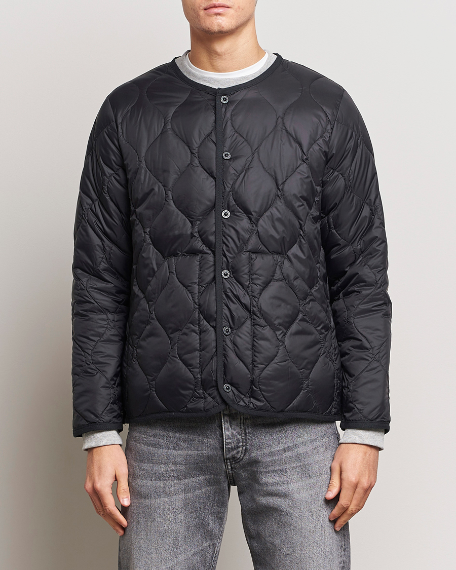 Hombres | Abrigos y chaquetas | TAION | Military Crew Neck Down Jacket Black