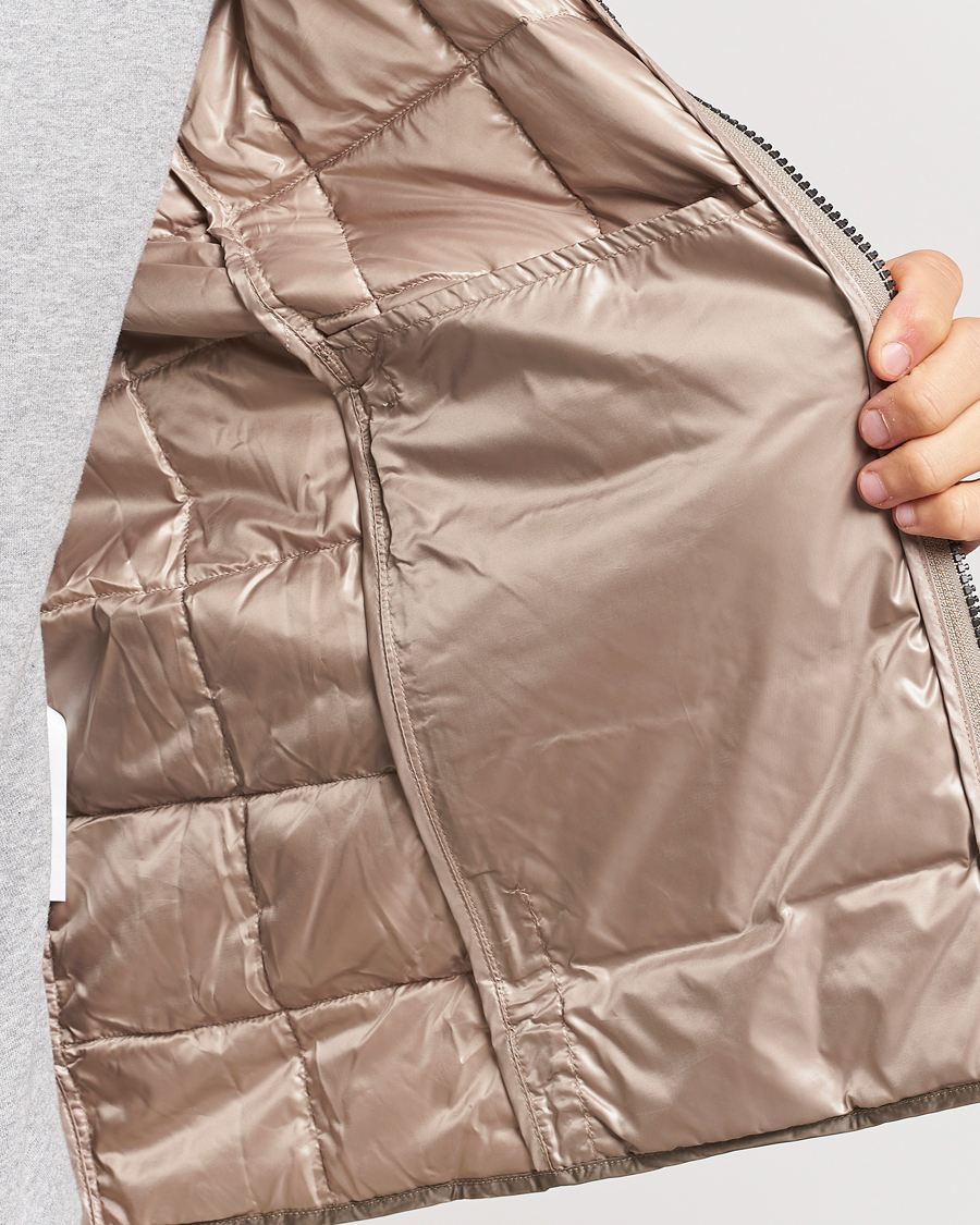 Hombres | Abrigos y chaquetas | TAION | Crew Neck W-Zip Down Jacket Khaki