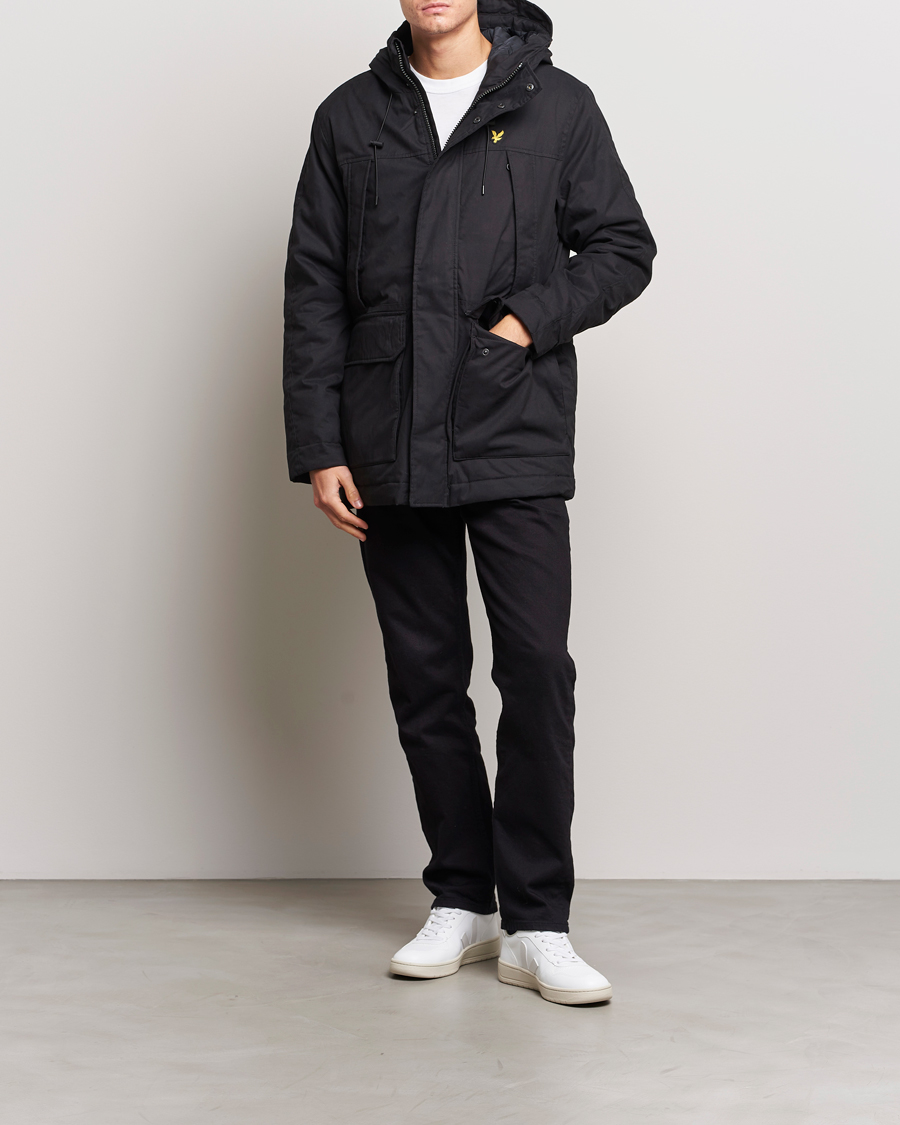 Hombres | Abrigos y chaquetas | Lyle & Scott | Micro Fleece Parka Jet Black