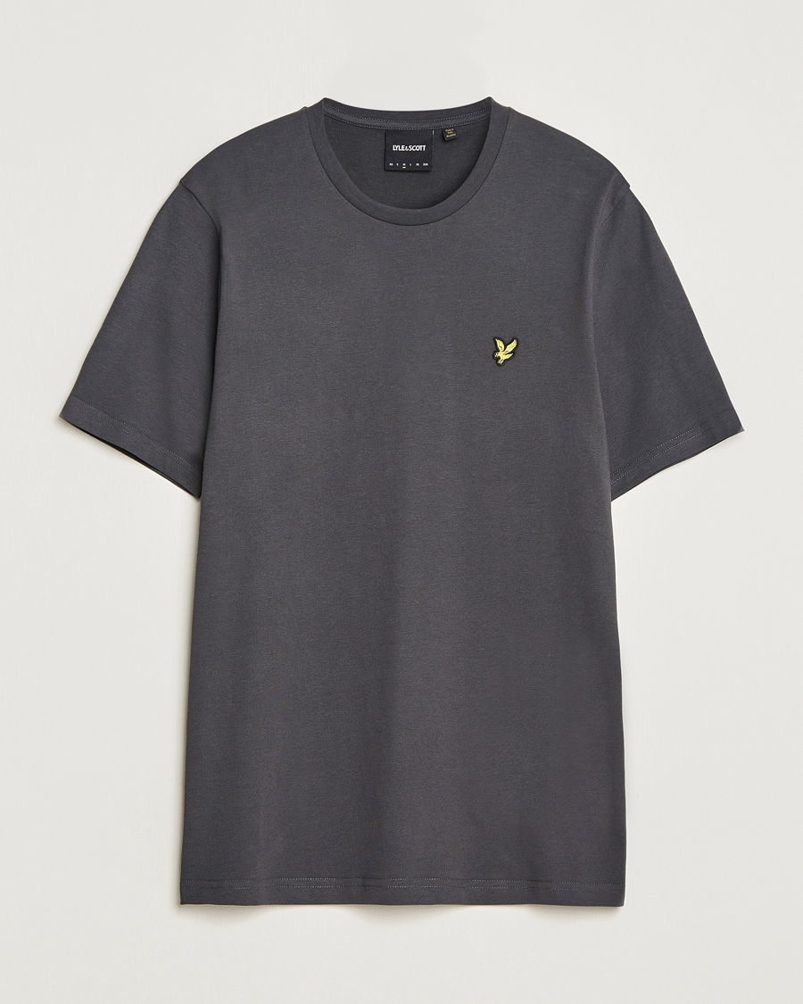 Hombres | Camisetas | Lyle & Scott | Cotton Crew Neck T-Shirt Gunmetal