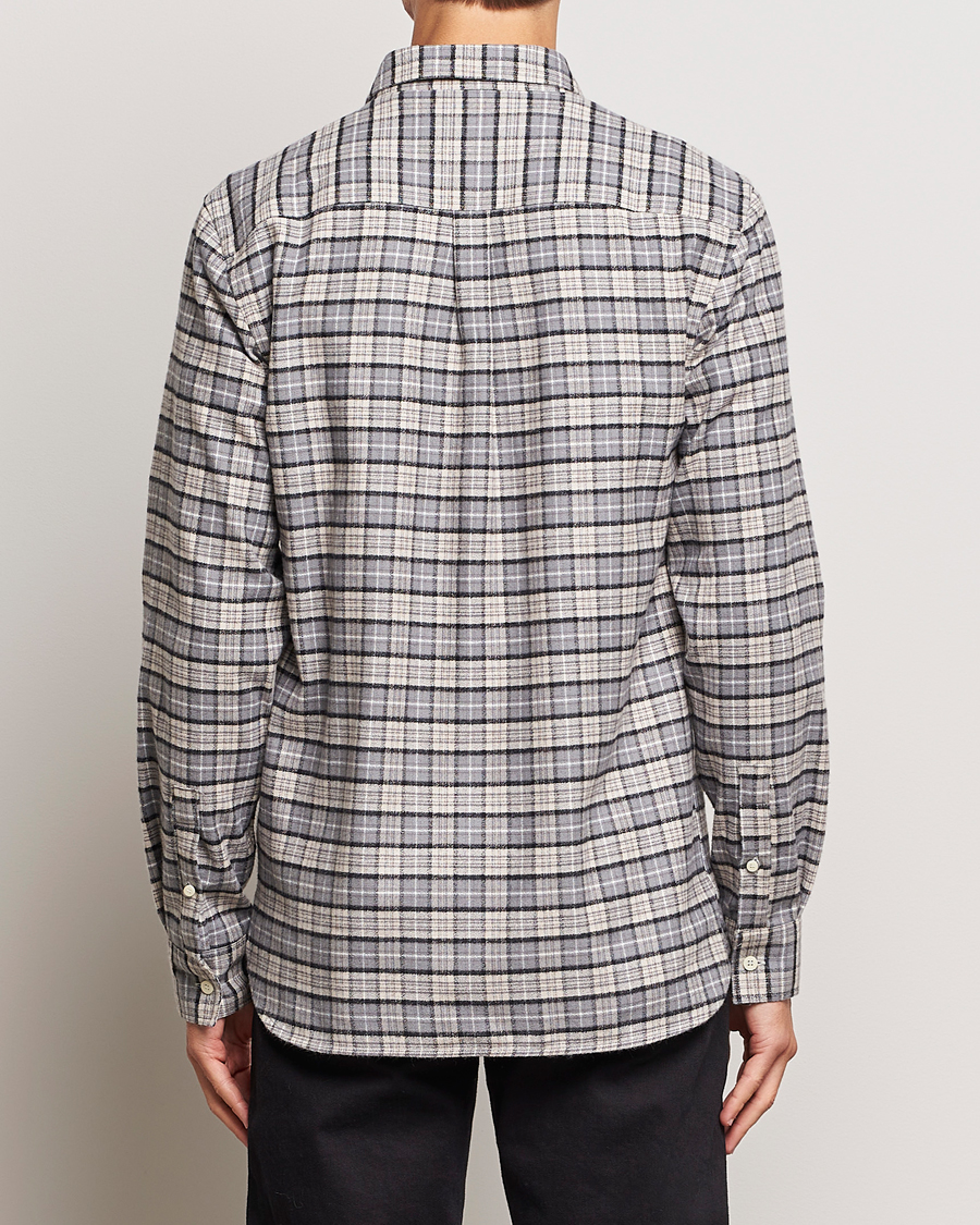 Hombres | Camisas | Lyle & Scott | Checked Flannel Button Down Shirt Cove White