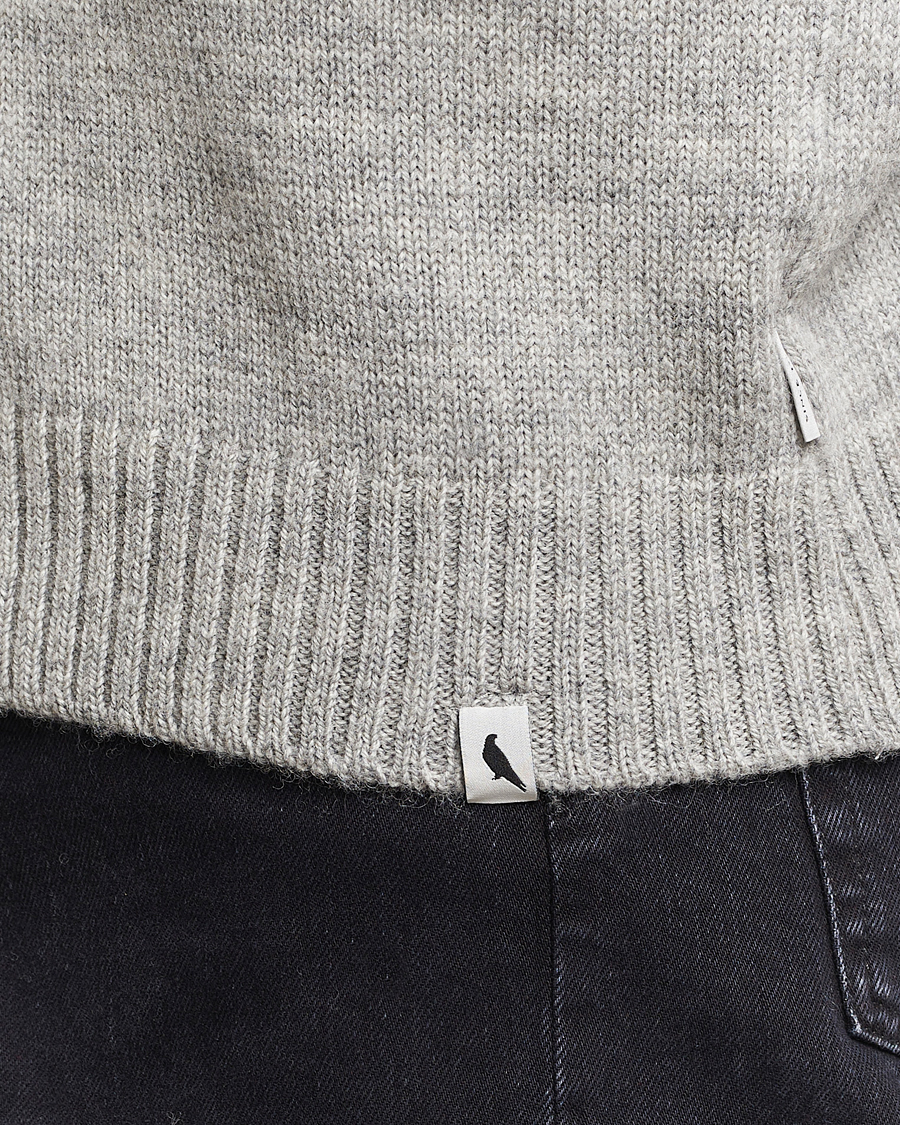 Hombres | Jerséis y prendas de punto | Peregrine | Maker's Stitch Merino Cardigan Light Grey